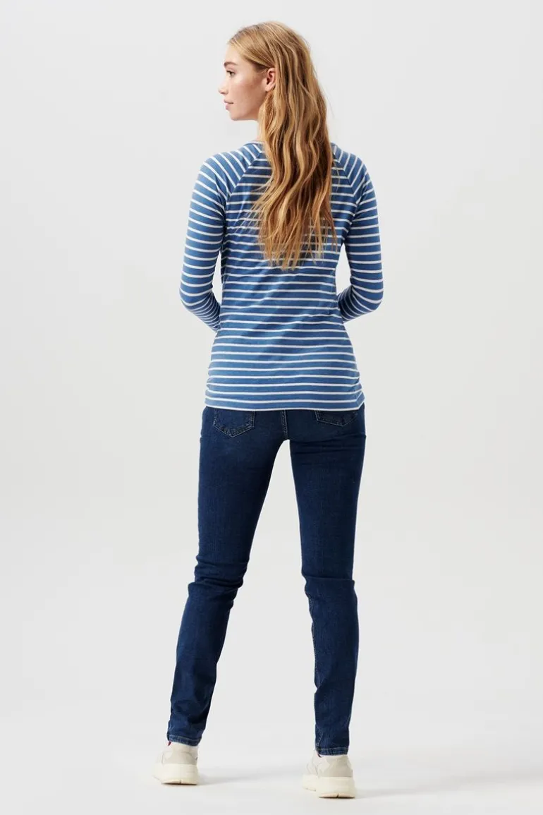 voedingsshirt__modern_blu_9.webp Noppies Shirts | Shirts<Voedingsshirt - Modern Blue