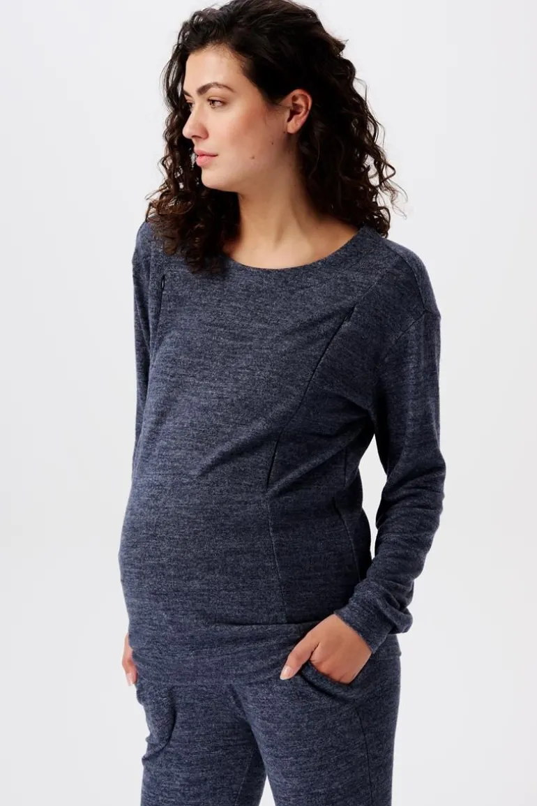 voedingsshirt__night_sky__0-1.webp Noppies Shirts | Shirts<Voedingsshirt - Night Sky Blue