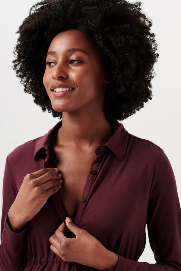 Noppies Shirts | Shirts<Voedingsshirt - Plum Brown