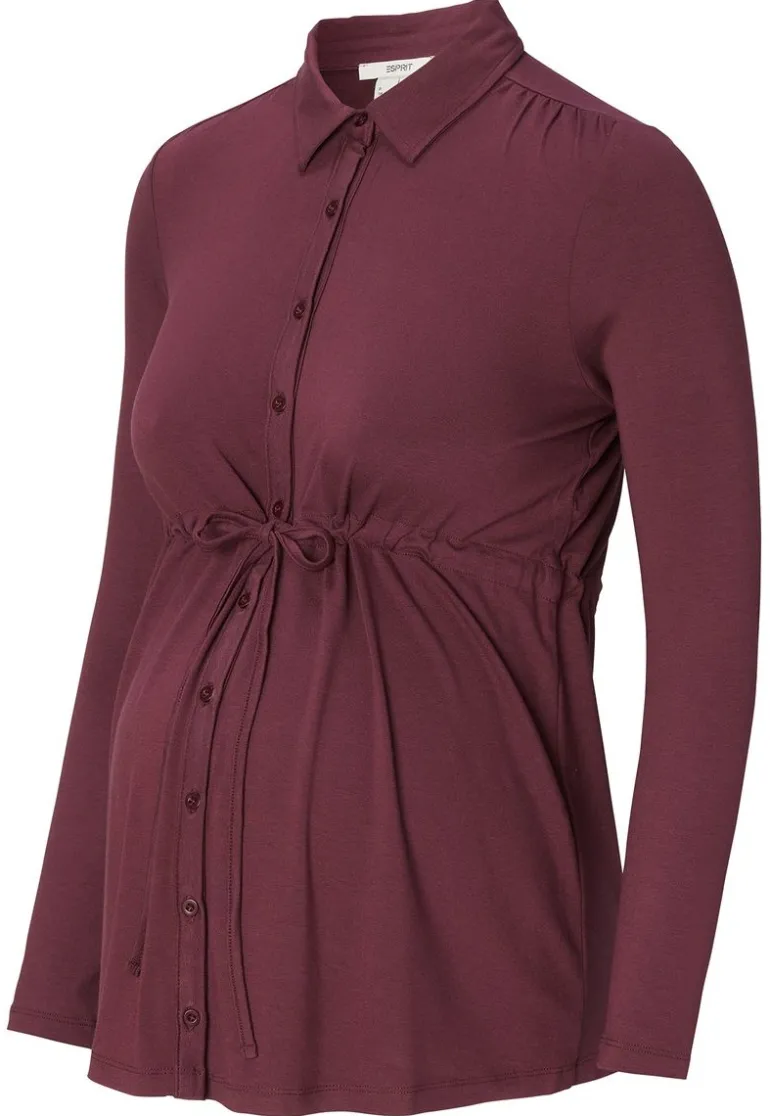 voedingsshirt__plum_brown_4.webp Noppies Shirts | Shirts<Voedingsshirt - Plum Brown