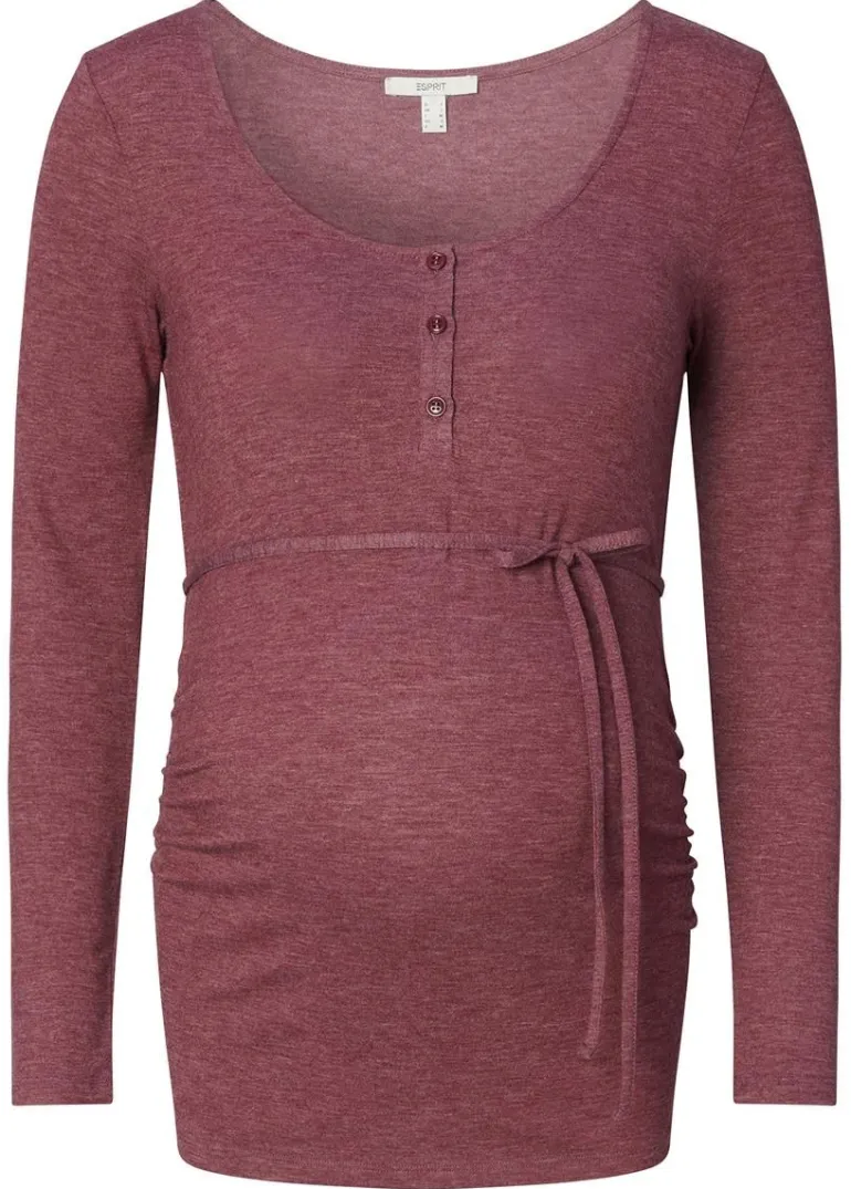 voedingsshirt__plum_red_8-1.webp Noppies Shirts | Shirts<Voedingsshirt - Plum red