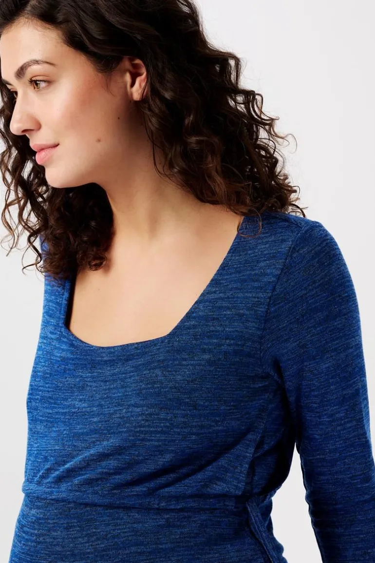 voedingsshirt__royal_blue_6.webp Noppies Shirts | Shirts<Voedingsshirt - Royal Blue