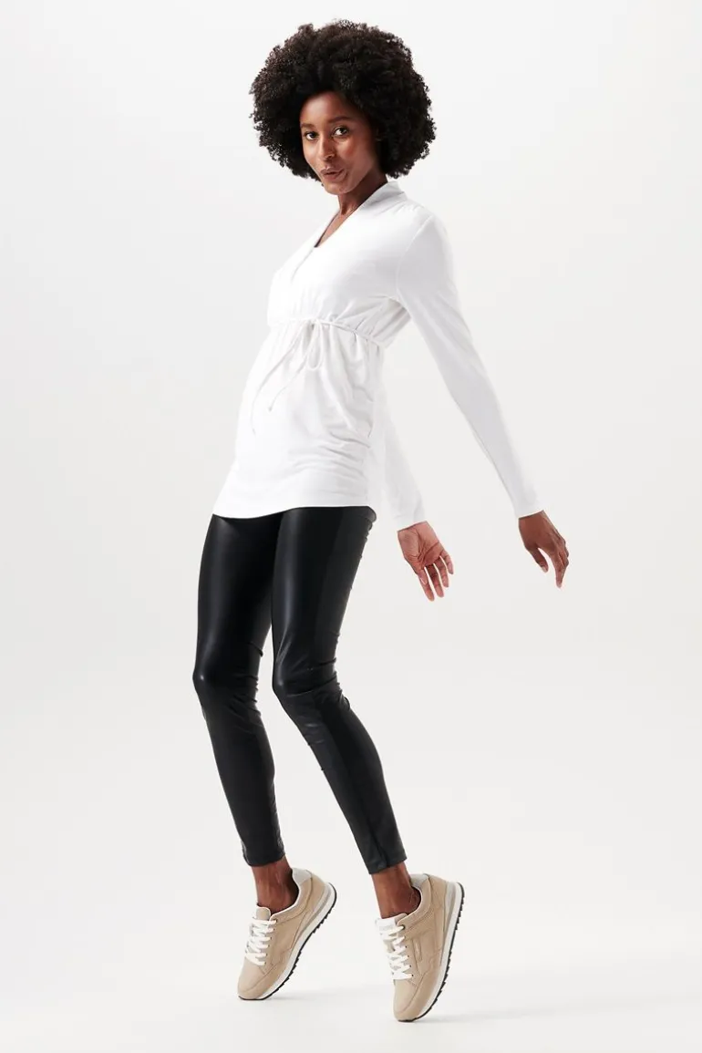 voedingsshirt__white_7.webp Noppies Shirts | Shirts<Voedingsshirt - White