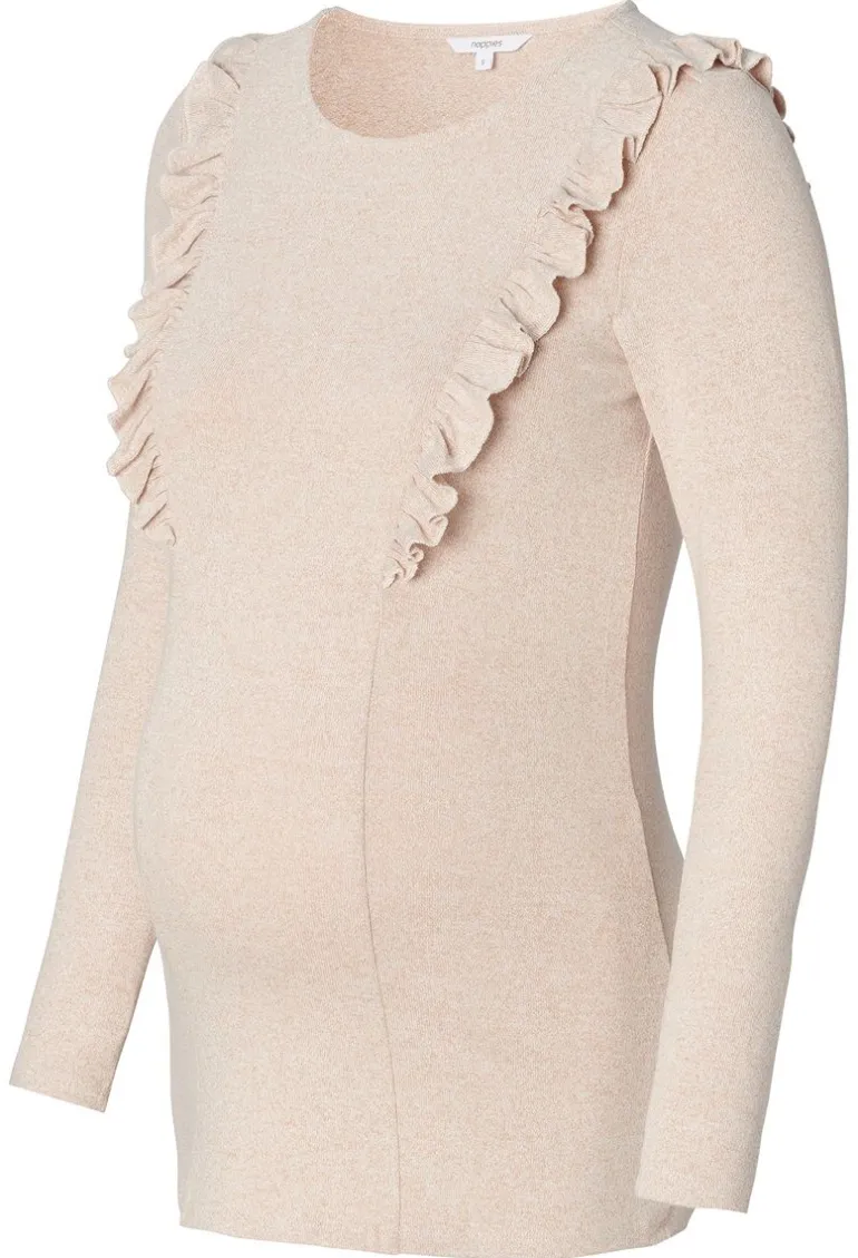 voedingsshirt_azare__oatm_11.webp Noppies Shirts | Shirts<Voedingsshirt Azare - Oatmeal