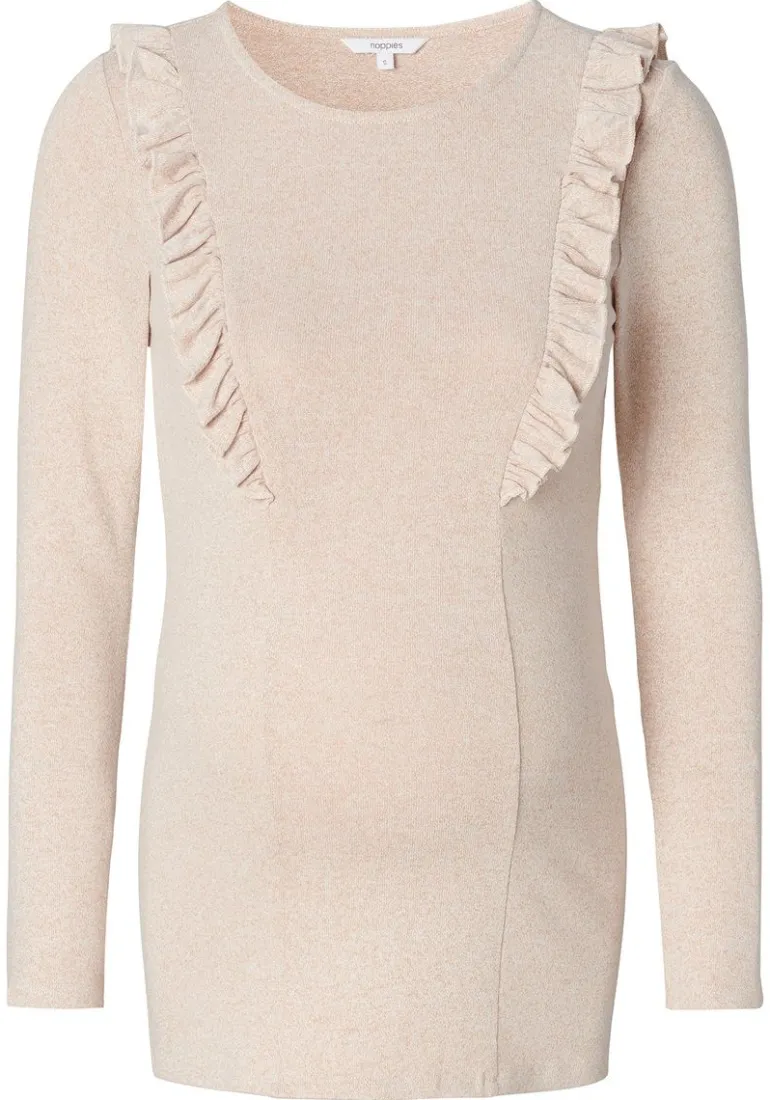voedingsshirt_azare__oatm_9.webp Noppies Shirts | Shirts<Voedingsshirt Azare - Oatmeal