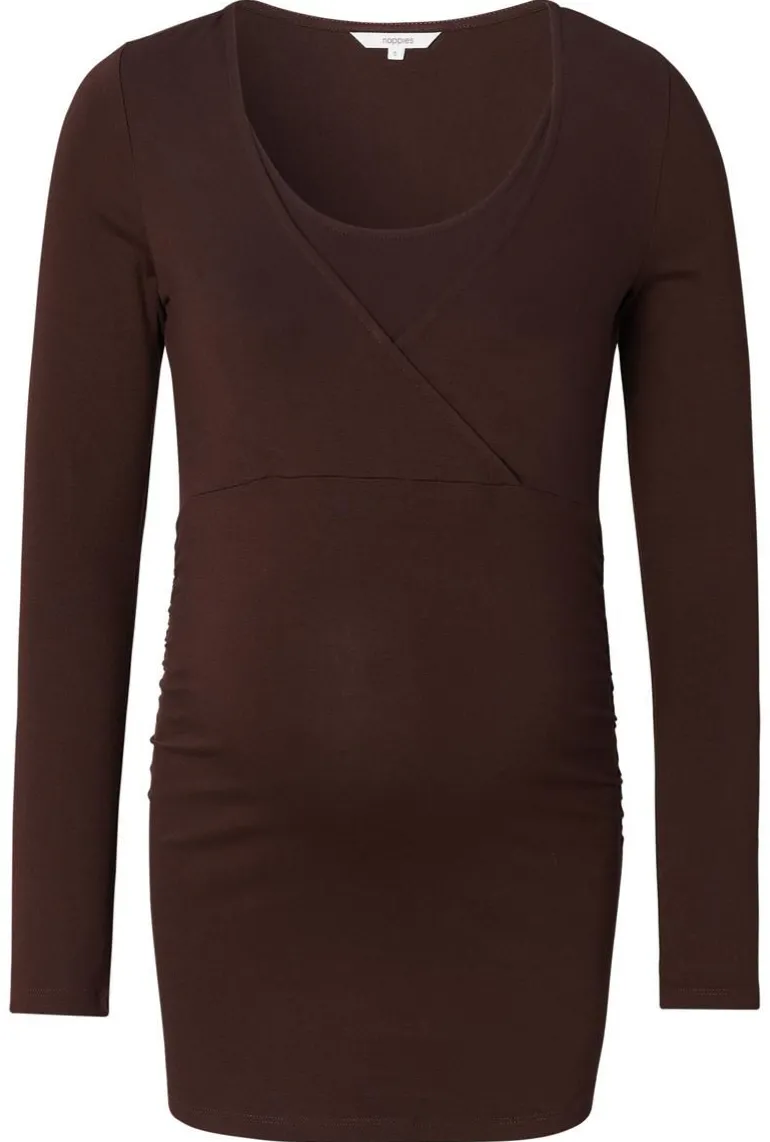 voedingsshirt_elda__coffe_2.webp Noppies Shirts | Shirts<Voedingsshirt Elda - Coffee Bean