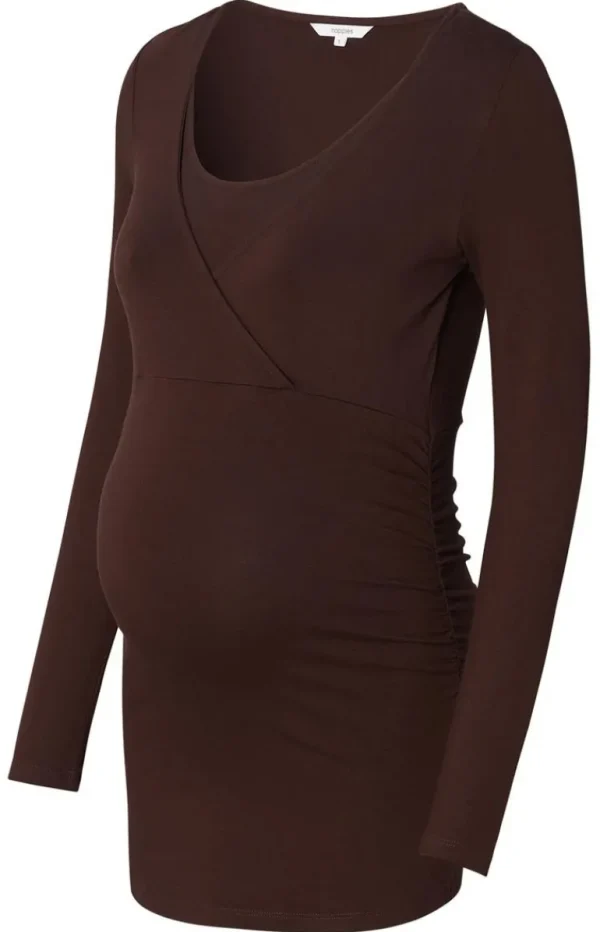 Noppies Shirts | Shirts<Voedingsshirt Elda - Coffee Bean