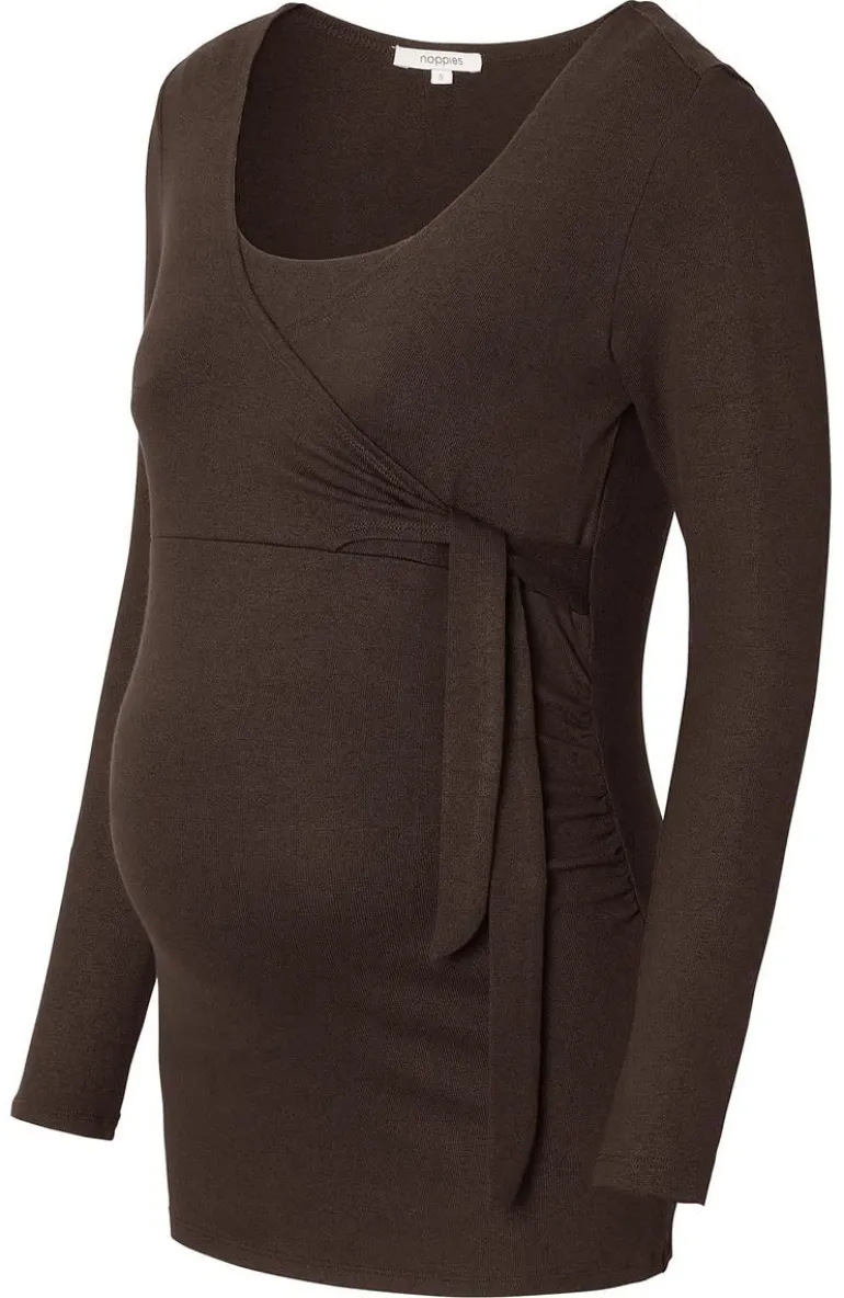 voedingsshirt_elin__coffe_10.webp Noppies Shirts | Shirts<Voedingsshirt Elin - Coffee Bean
