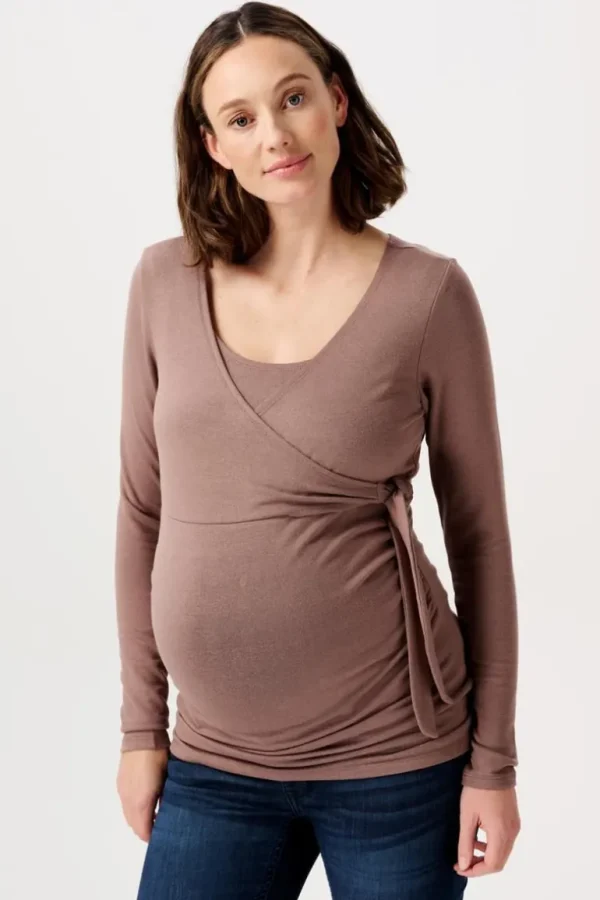 Noppies Shirts | Shirts<Voedingsshirt Elin - Deep Taupe