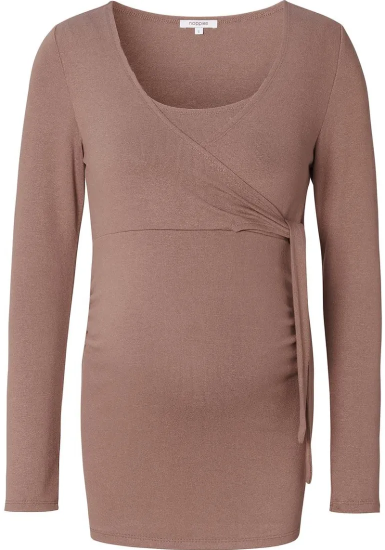 voedingsshirt_elin__deep__2.webp Noppies Shirts | Shirts<Voedingsshirt Elin - Deep Taupe