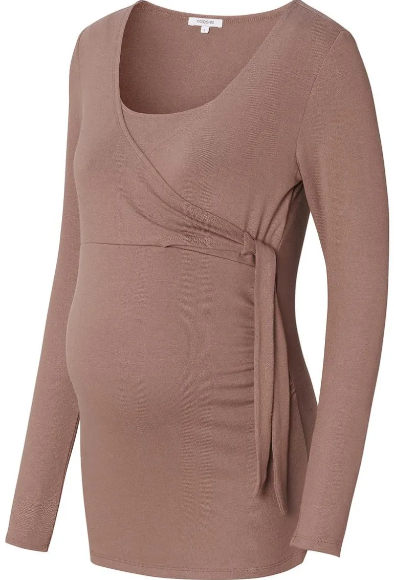 voedingsshirt_elin__deep__4.webp Noppies Shirts | Shirts<Voedingsshirt Elin - Deep Taupe
