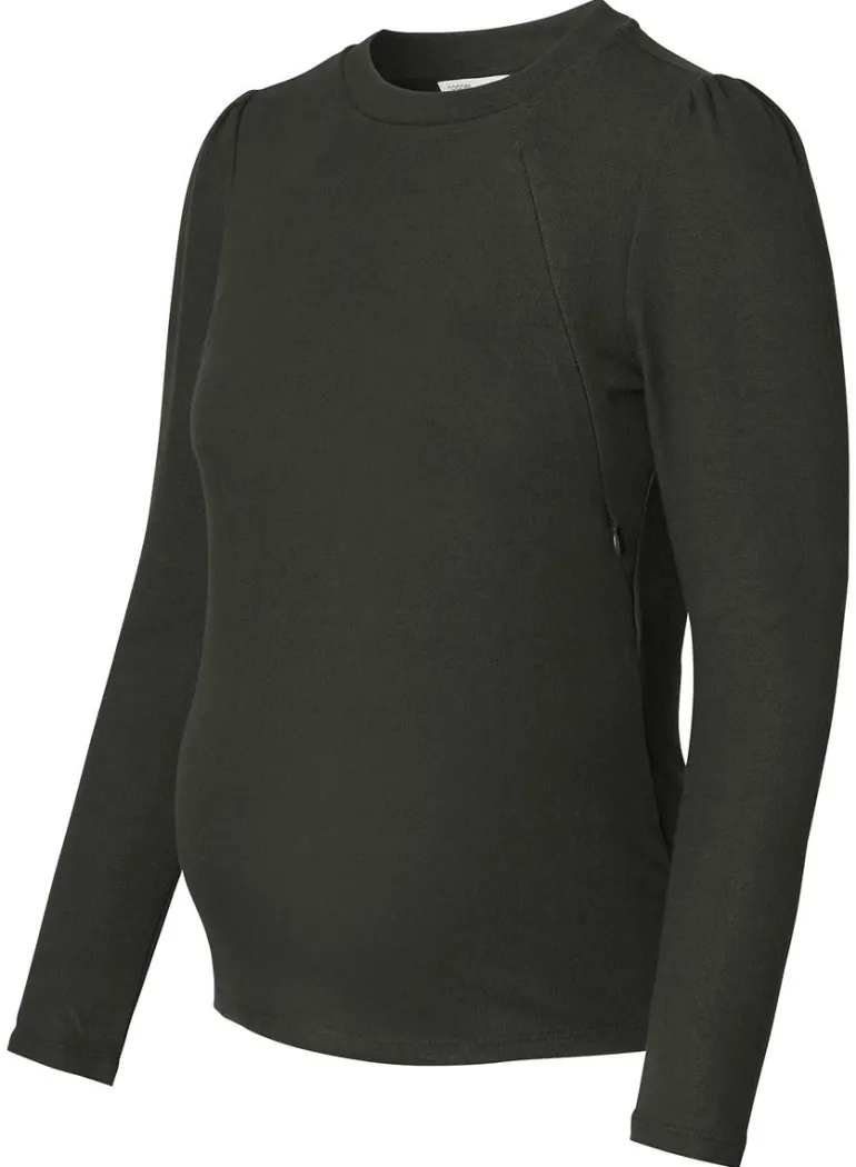 voedingsshirt_flint__blac_10.webp Noppies Shirts | Shirts<Voedingsshirt Flint - Black Olive