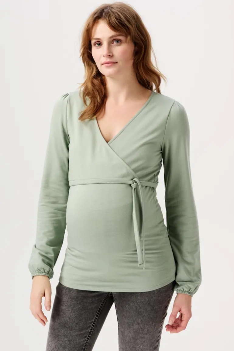 voedingsshirt_foshan__ice_6.webp Noppies Shirts | Shirts<Voedingsshirt Foshan - Iceberg Green