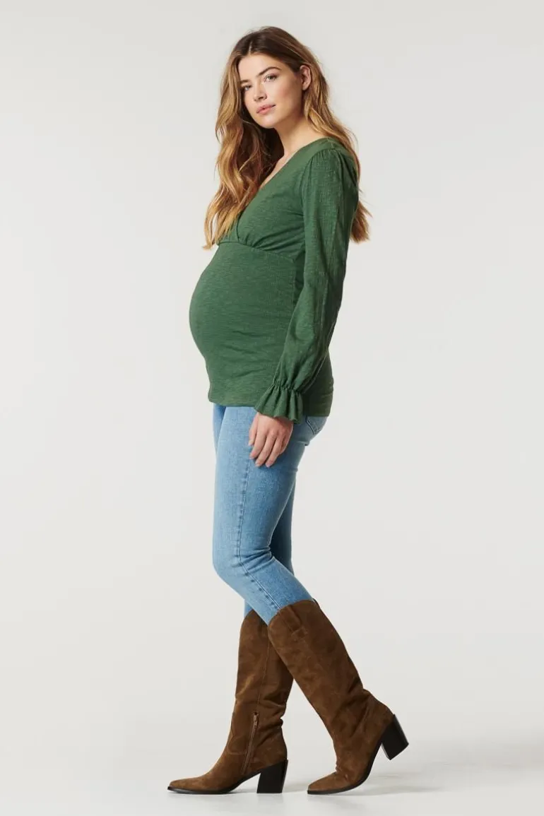 voedingsshirt_kuna__duck__15.webp Noppies Shirts | Shirts<Voedingsshirt Kuna - Duck Green
