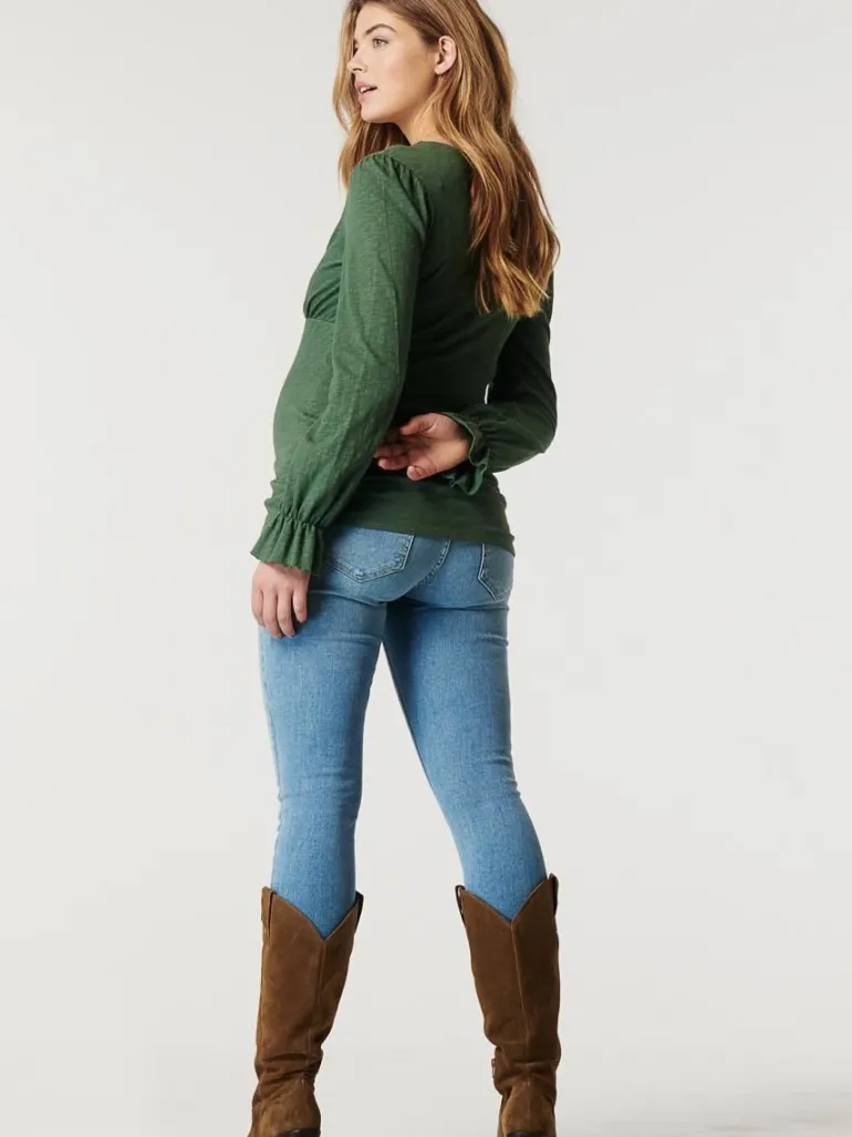 voedingsshirt_kuna__duck__9.webp Noppies Shirts | Shirts<Voedingsshirt Kuna - Duck Green