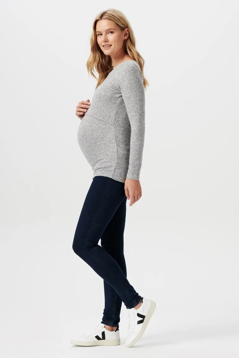 voedingsshirt_lane__grey__13.webp Noppies Shirts<Voedingsshirt Lane - Grey Melange