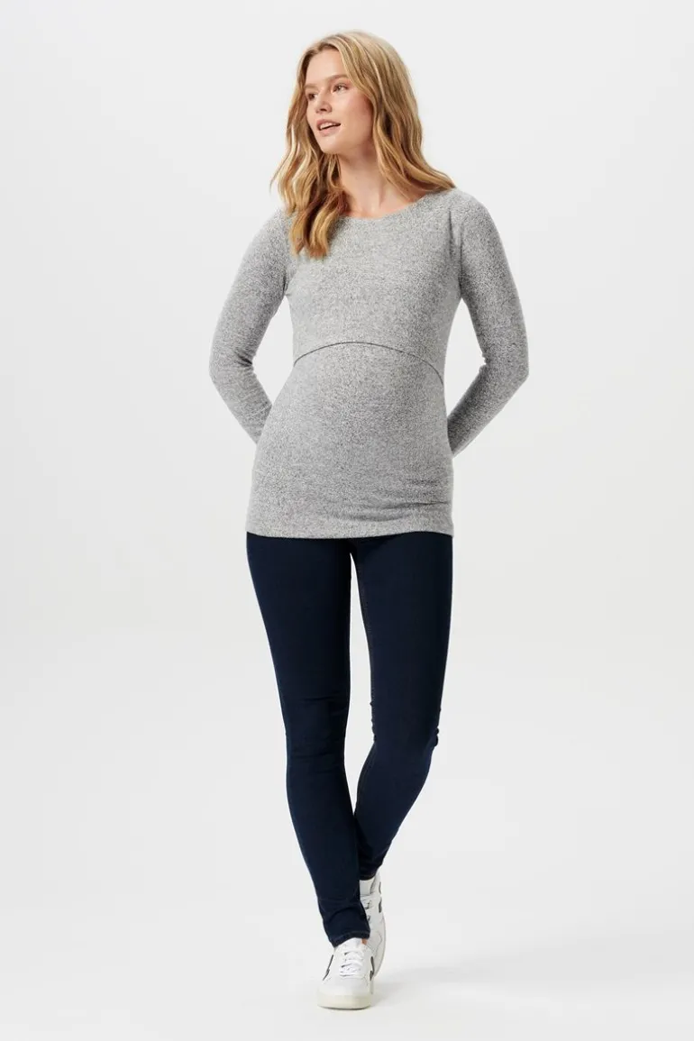 voedingsshirt_lane__grey__8.webp Noppies Shirts<Voedingsshirt Lane - Grey Melange