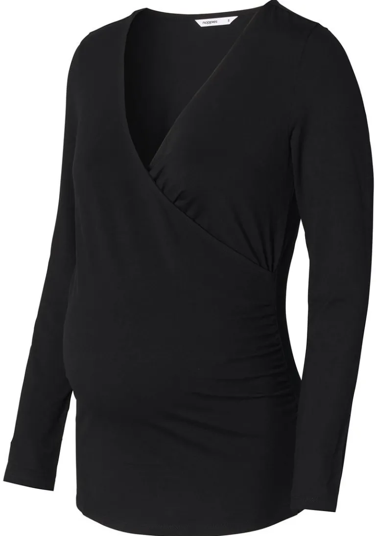 voedingsshirt_langu__blac_4.webp Noppies Shirts | Shirts<Voedingsshirt Langu - Black