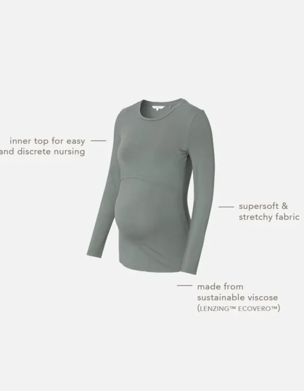 Noppies Shirts | Shirts<Voedingsshirt Nore - Sage