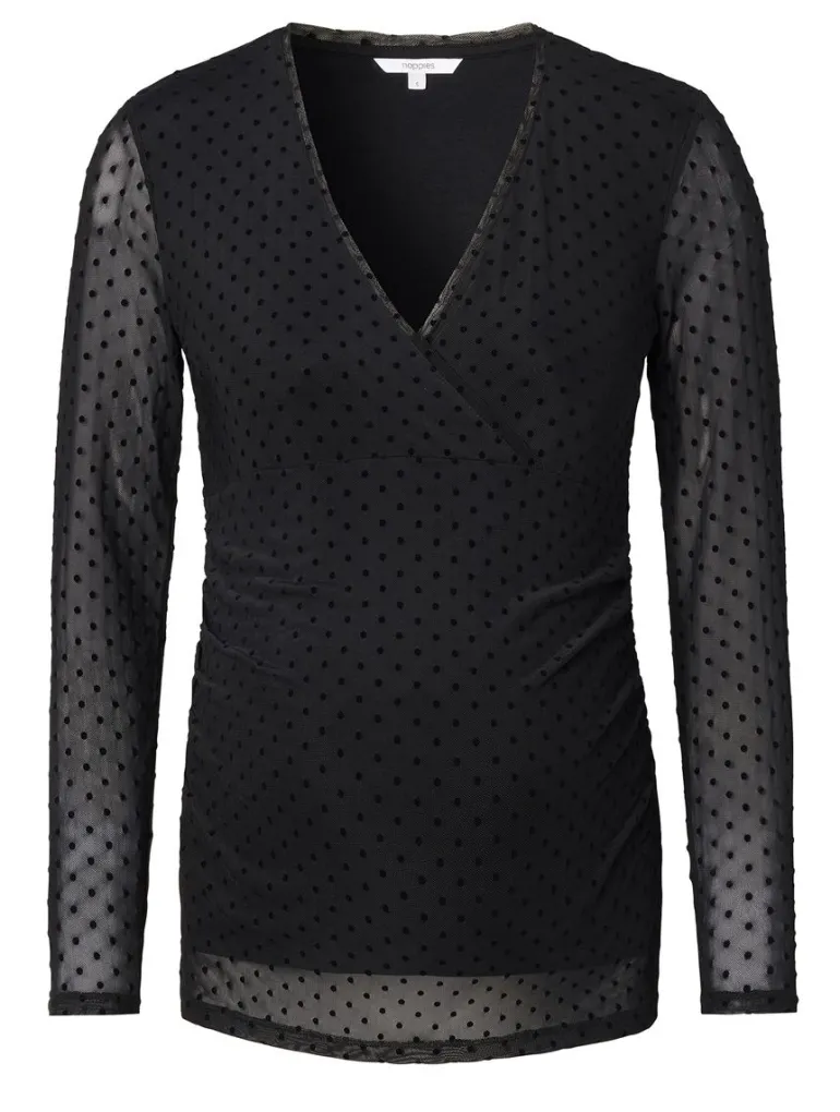 voedingsshirt_olean__blac_11.webp Noppies Shirts | Shirts<Voedingsshirt Olean - Black
