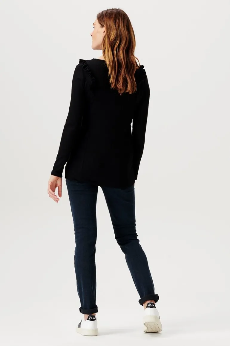 voedingsshirt_pierson__bl_10.webp Noppies Shirts | Shirts<Voedingsshirt Pierson - Black