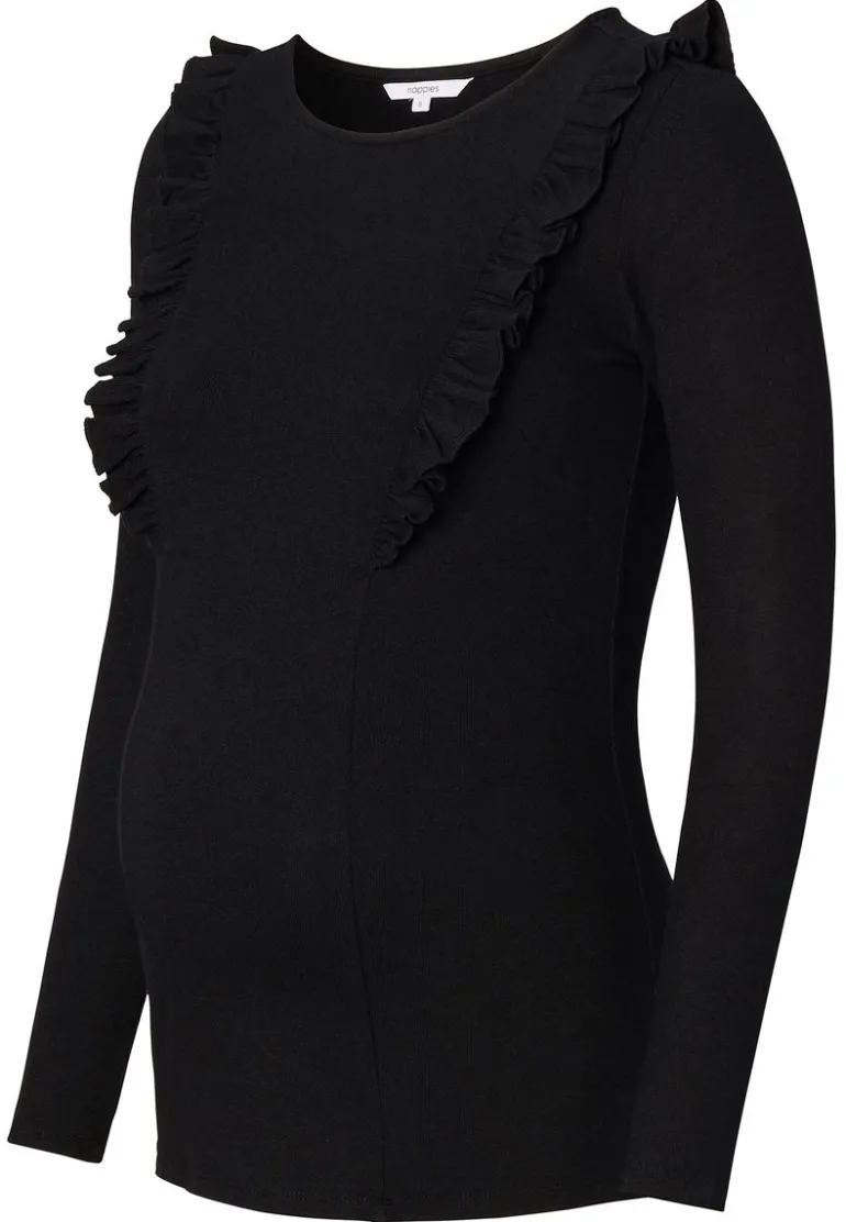 voedingsshirt_pierson__bl_13.webp Noppies Shirts | Shirts<Voedingsshirt Pierson - Black
