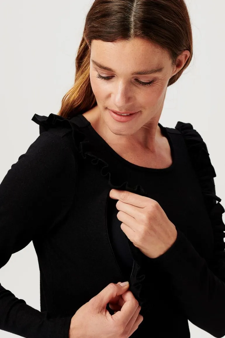 voedingsshirt_pierson__bl_15.webp Noppies Shirts | Shirts<Voedingsshirt Pierson - Black