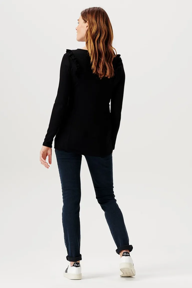 voedingsshirt_pierson__bl_8.webp Noppies Shirts | Shirts<Voedingsshirt Pierson - Black