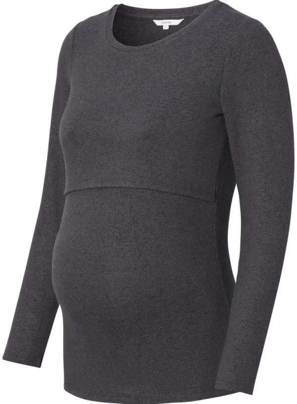 Noppies Shirts | Shirts<Voedingsshirt Plano - Grey Melange