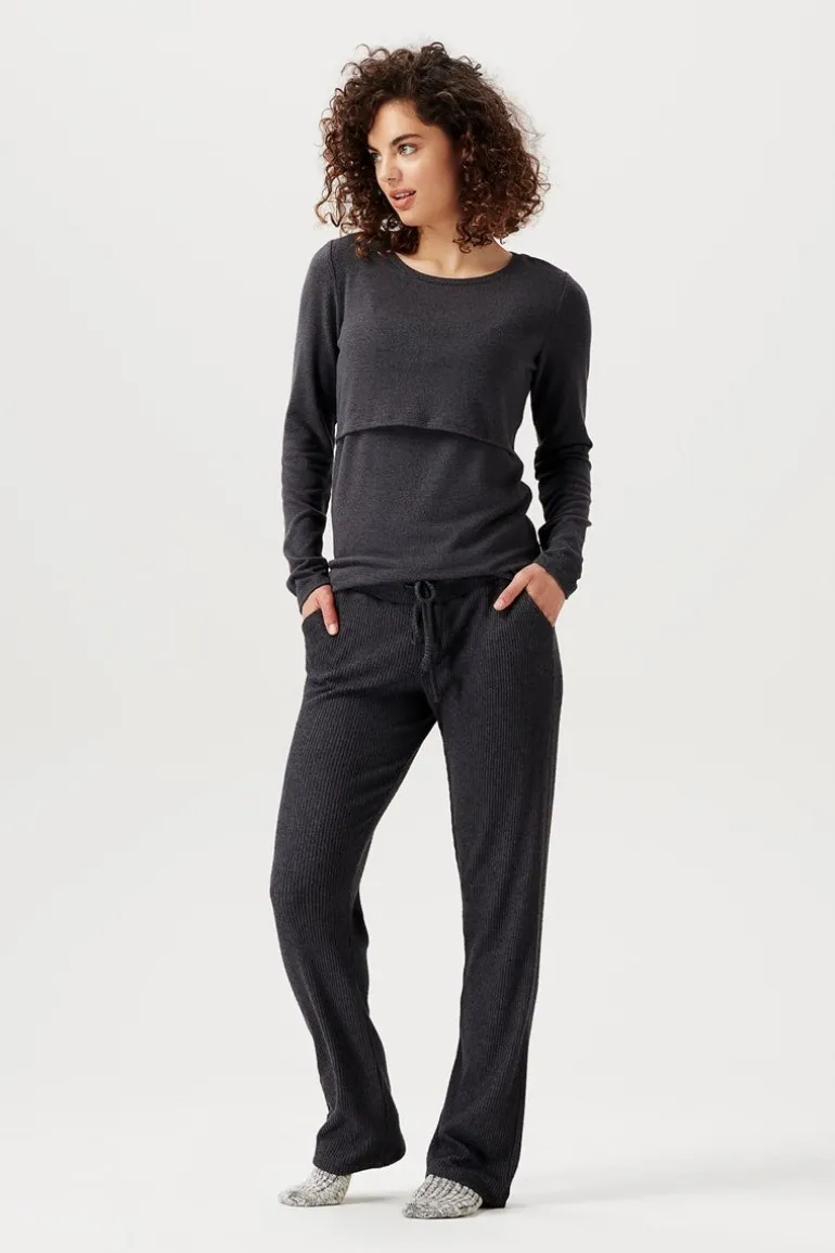 voedingsshirt_plano__grey_7.webp Noppies Shirts | Shirts<Voedingsshirt Plano - Grey Melange
