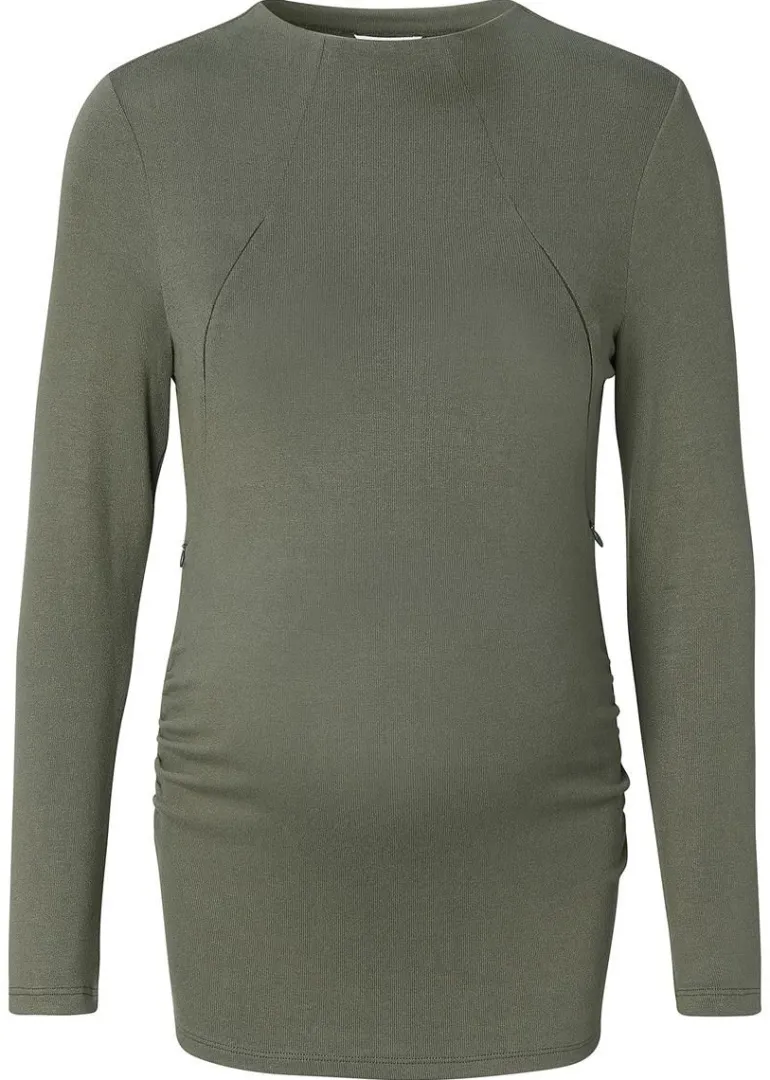 voedingsshirt_rosa__olive_9.webp Noppies Shirts | Shirts<Voedingsshirt Rosa - Olive