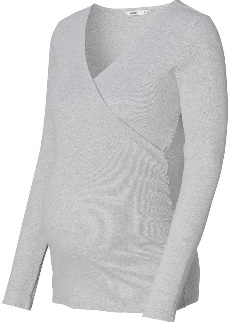 voedingsshirt_sara__grey__4.webp Noppies Shirts | Shirts<Voedingsshirt Sara - Grey Melange