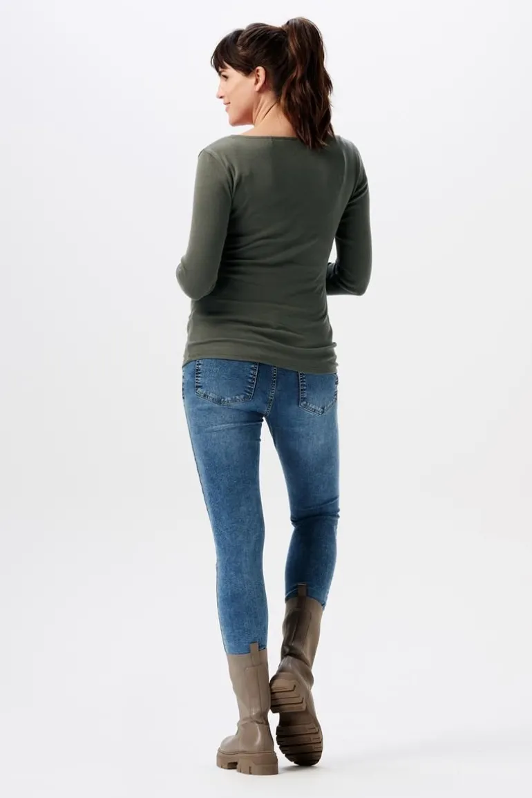 voedingsshirt_sara__olive_1.webp Noppies Shirts | Shirts<Voedingsshirt Sara - Olive