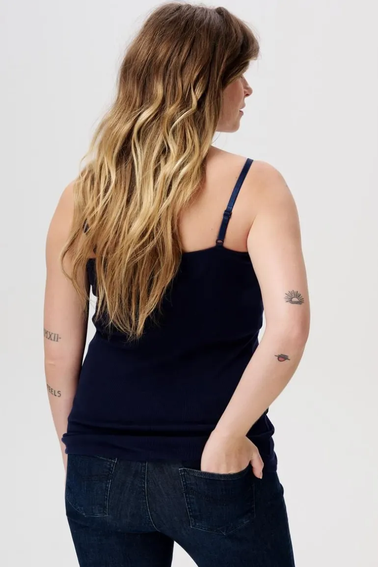 voedingstop__dark_navy_1.webp Noppies Tops | Tops<Voedingstop - Dark Navy