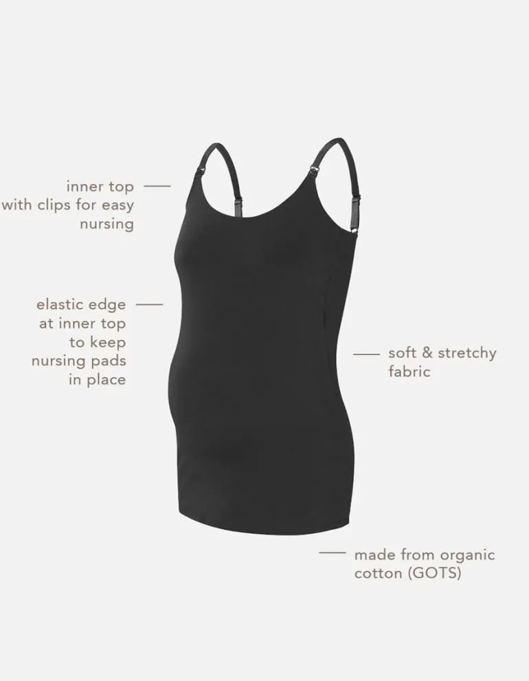 voedingstop_ara__black_6.webp Noppies Tops | Tops<Voedingstop Ara - Black