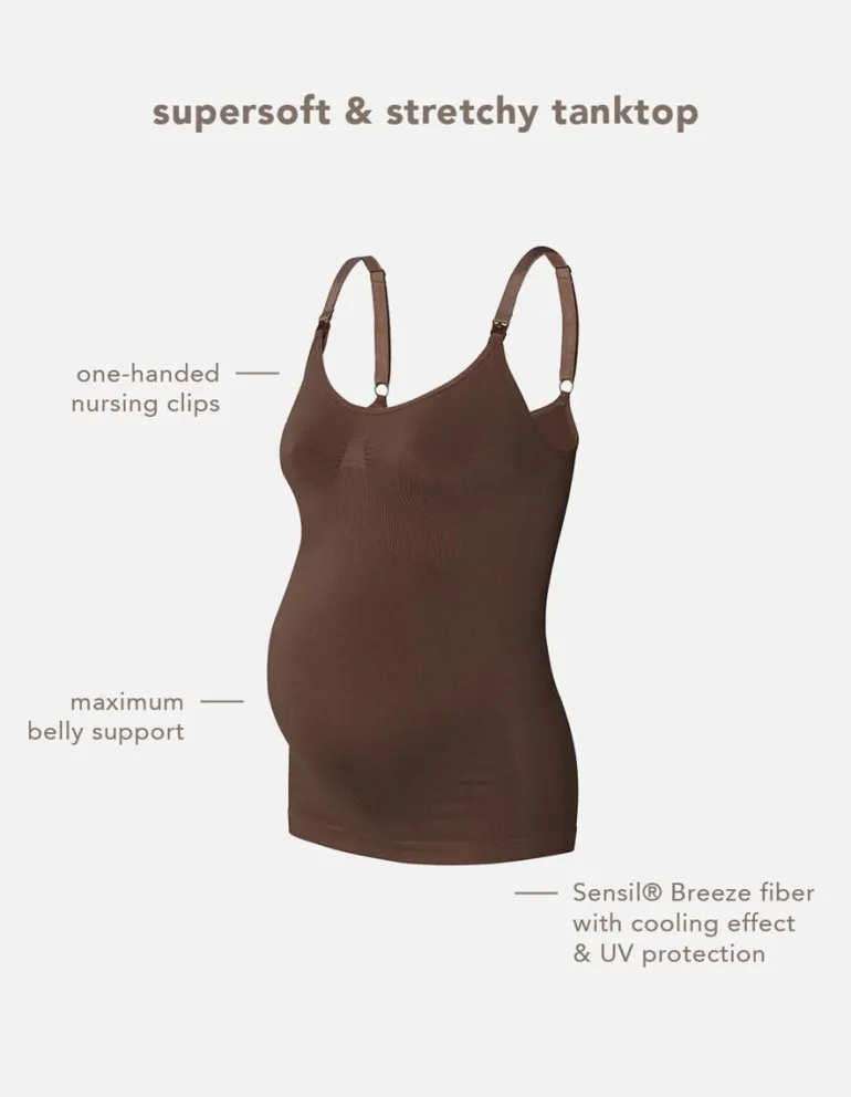 voedingstop_evi_sensil_br_7-1.webp Noppies Tops | Tops<Voedingstop Evi Sensil® Breeze - Coffee Bean