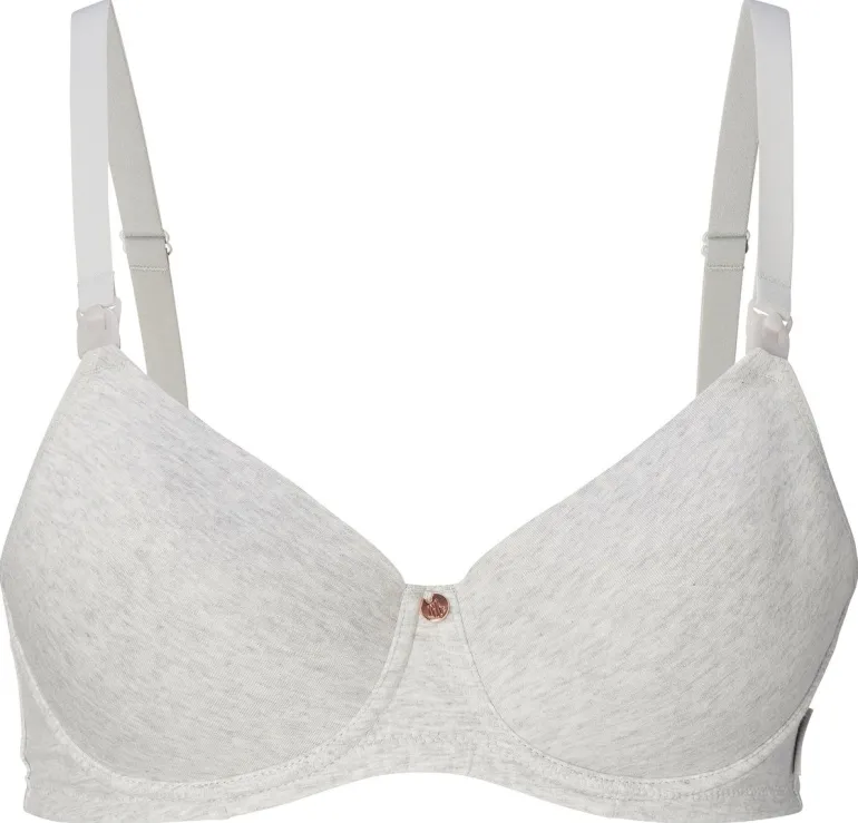 voorgevormde_voedingsbh_c_11-2.webp Noppies Bh's | Bh's<Voorgevormde Voedingsbh Cotton Melange - Light Grey Melange