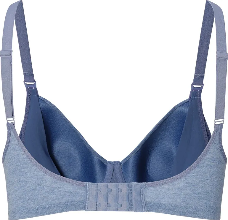 voorgevormde_voedingsbh_c_12-1.webp Noppies Bh's | Bh's<Voorgevormde Voedingsbh Cotton Melange - Light Blue Melange