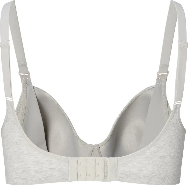 voorgevormde_voedingsbh_c_12-2.webp Noppies Bh's | Bh's<Voorgevormde Voedingsbh Cotton Melange - Light Grey Melange