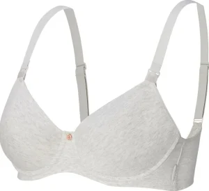 Noppies Bh's | Bh's<Voorgevormde Voedingsbh Cotton Melange - Light Grey Melange