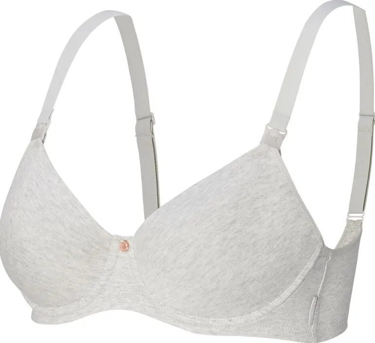 voorgevormde_voedingsbh_c_4-2.webp Noppies Bh's | Bh's<Voorgevormde Voedingsbh Cotton Melange - Light Grey Melange