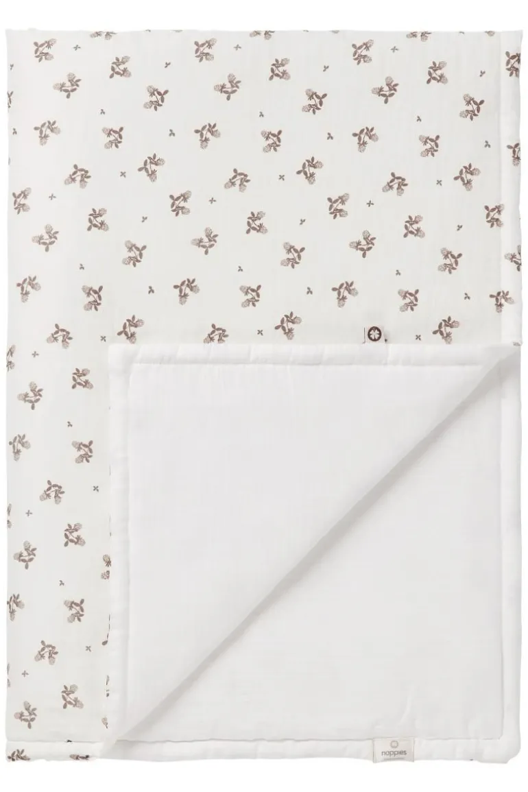 wieg_deken_blooming_clove_0.webp Noppies Dekens | Babykamer<Wieg Deken Blooming Clover 75x100 Cm - Jet Stream