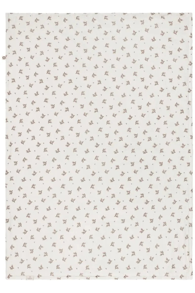 wieg_deken_blooming_clove_2.webp Noppies Dekens | Babykamer<Wieg Deken Blooming Clover 75x100 Cm - Jet Stream