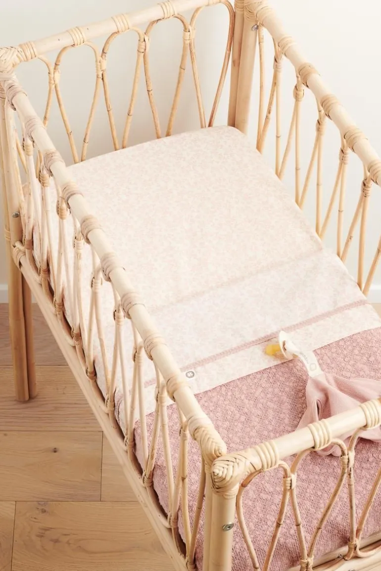 wieg_deken_melange_knit_x_0-1.webp Noppies Dekens | Babykamer<Wieg Deken Melange Knit 75x100 Cm - Misty Rose