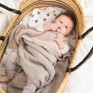 Noppies Dekens | Babykamer<Wieg Deken Melange Knit 75x100 Cm - Oxford Tan