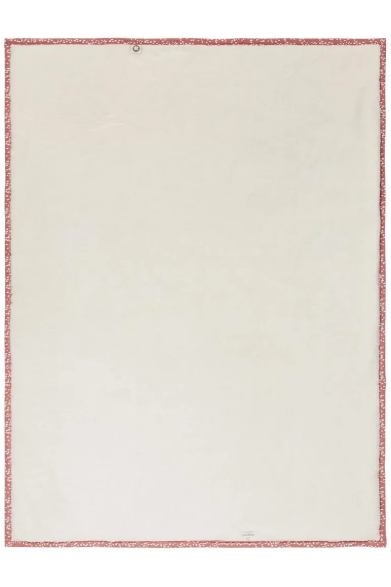 wieg_deken_teddy_fancy_do_3-1.webp Noppies Dekens | Babykamer<Wieg Deken Teddy Fancy Dot 75x100 Cm - Brick Dust