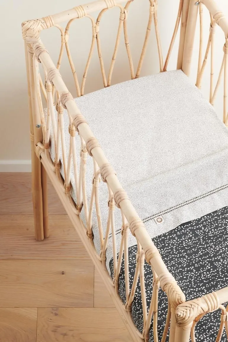 wieg_deken_teddy_fancy_do_7-2.webp Noppies Dekens | Babykamer<Wieg Deken Teddy Fancy Dot 75x100 Cm - Forged Iron