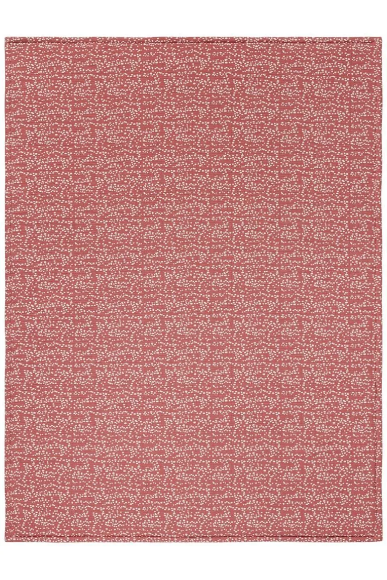 wieg_laken_teddy_fancy_do_7-1.webp Noppies Lakens | Babykamer<Wieg Laken Teddy Fancy Dot Crib Blanket - Brick Dust