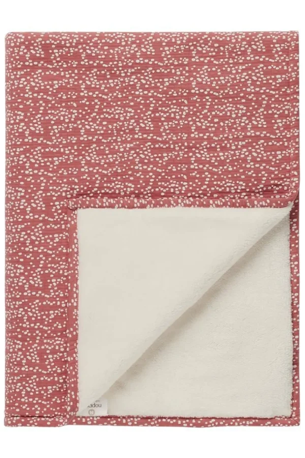 Noppies Lakens | Babykamer<Wieg Laken Teddy Fancy Dot Crib Blanket - Brick Dust