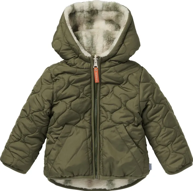 winterjas_galar__reversib_3.webp Noppies Jassen<Winterjas Galar - Reversible - Dusty Olive